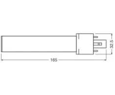 Osram 4W LED lemputė DULUX, G23, baltos matinės sp., 4000K