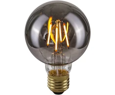 Italux 4W LED lemputė, G80, E27, dūmų sp., 2200K, dimeriuojama
