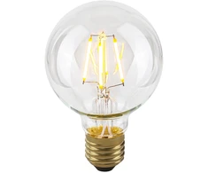 Italux 4W LED lemputė, G80, E27, skaidri, 2200K, dimeriuojama