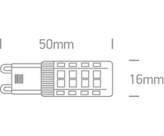Bikuva.lt 4W LED lemputė, G9, 4000K, 7103ALG/C