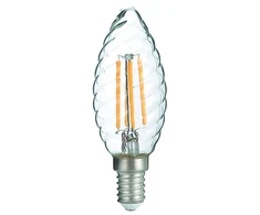 4W LED lemputė, skaidri, E14, 6500K