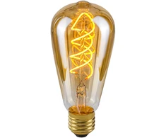 Italux 4W LED lemputė, ST64, E27, gintaro sp., 2200K, dimeriuojama