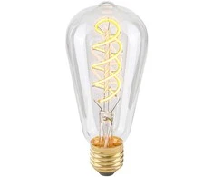 Italux 4W LED lemputė, ST64, E27, skaidri, 2200K, dimeriuojama