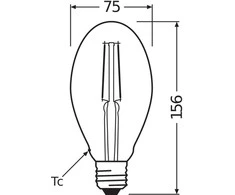 Osram 4W LED lemputė VINTAGE 1906, E27, aukso sp., 2400K