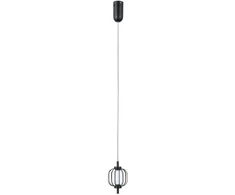 4W LED pakabinamas šviestuvas PEDRO, juodas, 3000K