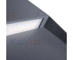 Kanlux 4W LED paviršinis lauko šviestuvas DULI, antracito sp., 4000K, IP54