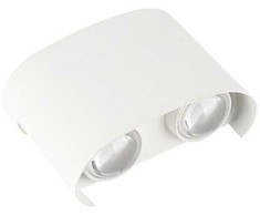 4W LED sieninis lauko šviestuvas, baltas, 3000K, IP65