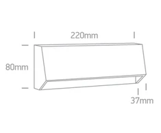 Bikuva.lt 4W LED sieninis šviestuvas, antracito sp., 2700/3300/4000K, IP65, 67386C/AN/V