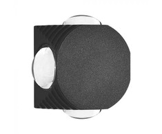 V-tac 4W LED sieninis šviestuvas, juodas, 3000K, IP54