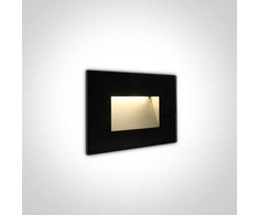 4W LED sieninis šviestuvas, juodas, 3000K, 68076/B/W