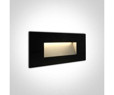 4W LED sieninis šviestuvas, juodas, 3000K, 68076A/B/W