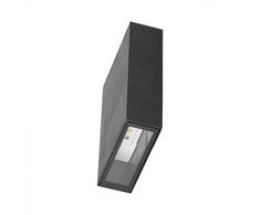 V-tac 4W LED sieninis šviestuvas, juodas, 6400K, IP65