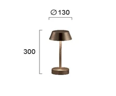 4W LED stalinis šviestuvas PRINCESS, violetinės sp., 3100K, dimeriuojamas, su baterija, 4243702