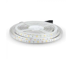 V-tac 4W/m LED juosta, 30 LED/m, 12V, RGB, IP65, 5m ritė