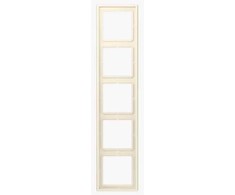 5 pozicijų rėmelis, kreminės (blanc ivoire (245)) sp.
