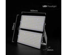 500W LED prožektorius, juodas, 6500K, CREE LED chip