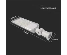 Samsung 50W LED gatvės šviestuvas, pilku korpusu, 4000K, su adapteriu