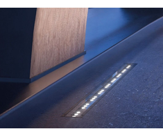 50W LED įleidžiamas į žemę šviestuvas IN-ROL 900, juodas, 3000K, 30°, DALI