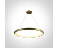 50W LED pakabinamas šviestuvas, šlifuoto žalvario sp., 3000K, IP20, 62144NB/BBS/W
