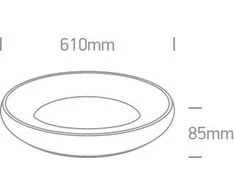 50W LED plafonas, juodas, 2700/3000/4000K, 120°, dimeriuojamas, 62144N/B/V