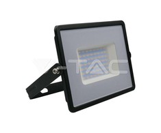 V-tac 50W LED prožektorius, E-serija, juodu korpusu, 6500K