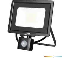 50W LED prožektorius MHC, juodas, 4000K, su judesio davikliu