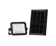 50W LED prožektorius su saulės baterija, juodas, 2000-8000K, dimeriuojamas