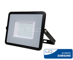 50W LED prožektorius V-TAC, 3000K (šiltai balta), IP65, juodu korpusu, SAMSUNG LED chip