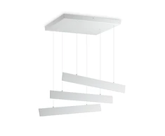 Pakabinamas šviestuvas Ideal Lux 50W suspended lamp with 3 lights DESK, 3000K, baltas