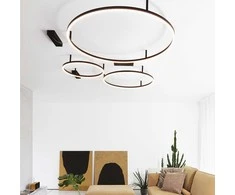 Ideal Lux Lubinis šviestuvas Oracle Slim Pl D090 Round Bk 3000K