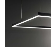 Ideal Lux Pakabinamas šviestuvas Oracle Slim D90 Square Bk 3000K