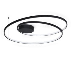 52W LED lubinis šviestuvas OZ, juodas, 3000K, 365053