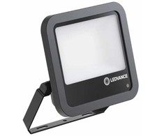 Ledvance 53-69W LED prožektorius FL 100 PCELL GEN4, juodas, 4000K, IP66, su šviesos jutikliu