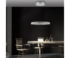 53W LED pakabinamas šviestuvas E-LOOP, aliuminio sp., 2700-5000K, dimeriuojamas, 70cm, reguliuojamo aukščio