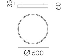 54W + 7,5W LED lubinis šviestuvas LISBOA, juodas, 3000/4000K, dimeriuojamas, P3851170NDT
