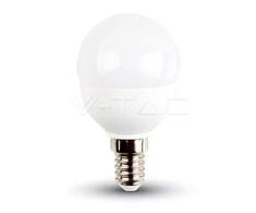 5,5W LED lemputė Е14 P45 V-TAC, 2700K (šiltai balta)