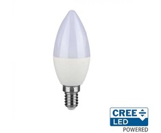 5,5W LED lemputė, žvakės formos, E14, 4000K, CREE LED chip, dimeriuojama