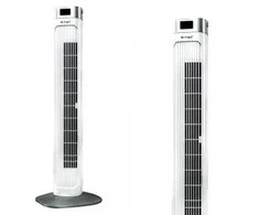 55W ventiliatorius V-TAC su temperatūros ekranu ir nuotolinio valdymo galimybe, baltas, 955mm.