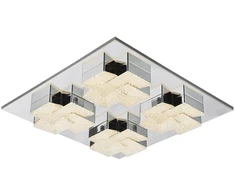 56W LED lubinis šviestuvas CLARISE, chromo sp., 3000K
