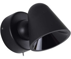 5,6W LED sieninis šviestuvas ENZO, juodas, 3000K, 4280901