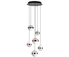 Ideal Lux 58W LED pakabinamas šviestuvas GALAXY SP6, juodos/baltos sp., 3000K, 321172