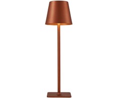 5W LED įkraunamas stalo šviestuvas ATLIS, rudos/kavos sp., 3000/6500K, IP54, su USB jungtimi