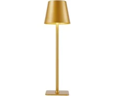 Lubinis šviestuvas 5W LED įkraunamas stalo šviestuvas ATLIS, aukso sp., 3000/6500K, IP54, su USB jungtimi
