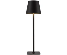 5W LED įkraunamas stalo šviestuvas ATLIS, juodas, 3000/6500K, IP54, su USB jungtimi