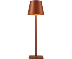 5W LED įkraunamas stalo šviestuvas ATLIS, rudos/kavos sp., 3000/6500K, IP54, su USB jungtimi