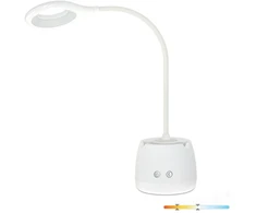 5W LED įkraunamas stalo šviestuvas LUSIA, baltas, 3000/4000K, dimeriuojamas