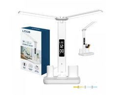 5W LED įkraunamas stalo šviestuvas NOBLITE P, baltas, 3000-6500K, dimeriuojamas