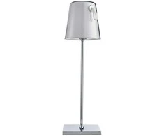 Lubinis šviestuvas 5W LED įkraunamas stalo šviestuvas OSTAP, chromo sp., 3000K/RGB, IP54, su USB jungtimi