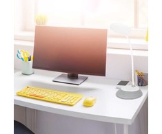 5W LED įkraunamas stalo šviestuvas VISUA DESK, pilkas, 3000-5000K, dimeriuojamas