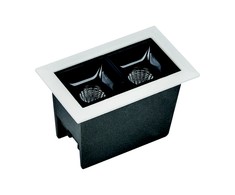 5W LED įleidžiamas šviestuvas, baltos/juodos sp., 3000K, S085